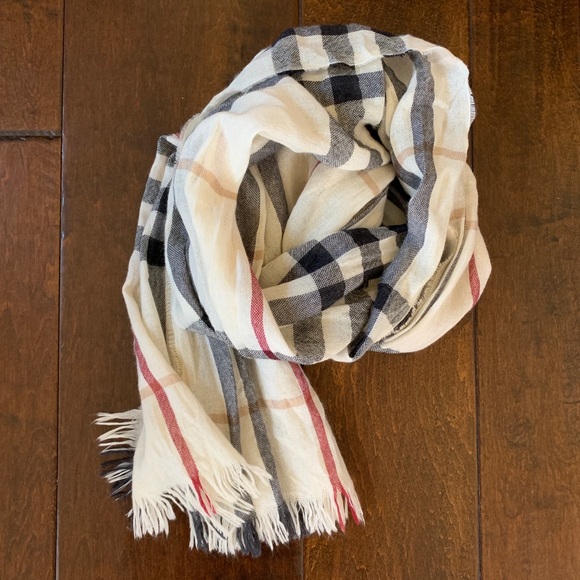 Burberry Accessories - Burberry Crinkled Check Scarf